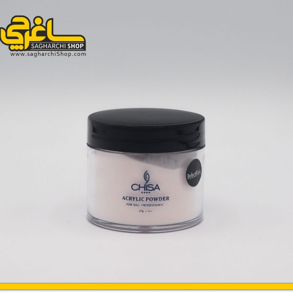 پودر کاشت ناخن صورتی طبیعی chisa