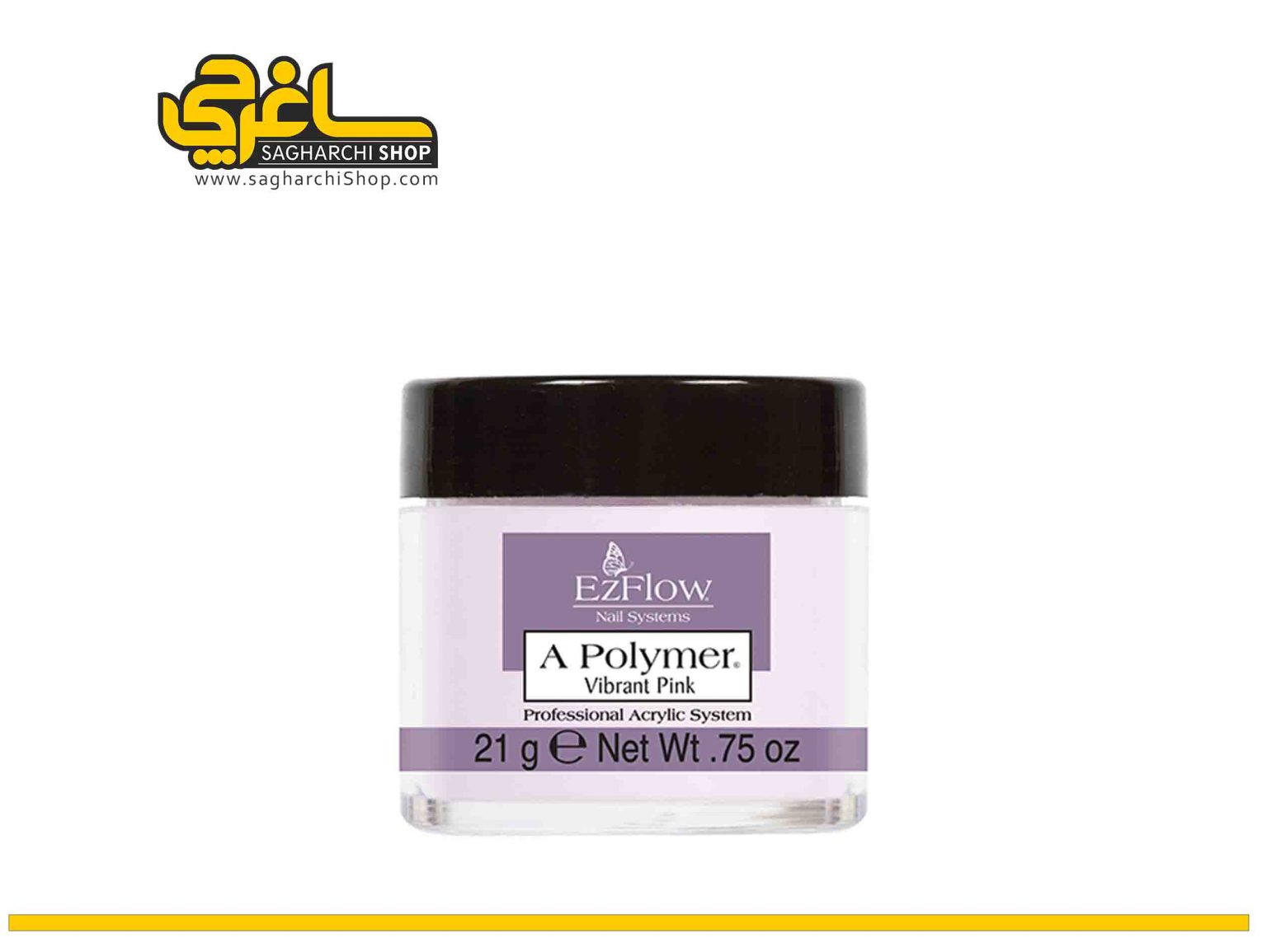 پودر کاشت ناخن A Polymer Vibrant Pink ایزی فلو EzFlow - Image 5