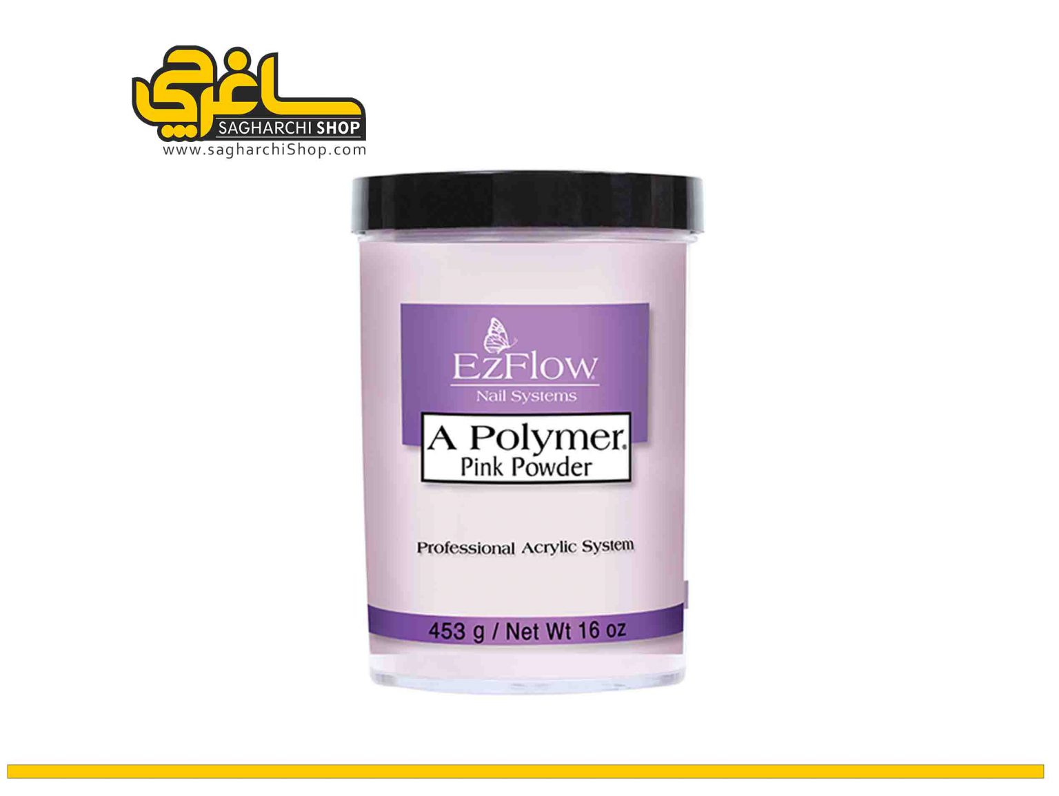 پودر کاشت ناخن A Polymer Vibrant Pink ایزی فلو EzFlow - Image 4