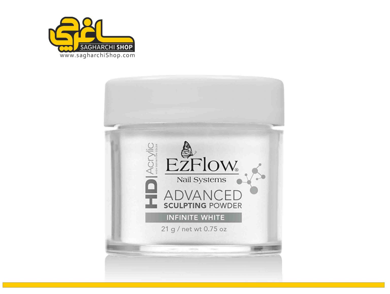 پودر کاشت HD acrylic infinte white ایزی فلو پودر کاشت ناخن سفید گچی HD acrylic infinte white ایزی فلو EzFlow تولید کشور آمریکا میباشد.کمپانی خلاق و مطرح آمریکایی Ezflow، با 25 سال سابقه درخشان...
