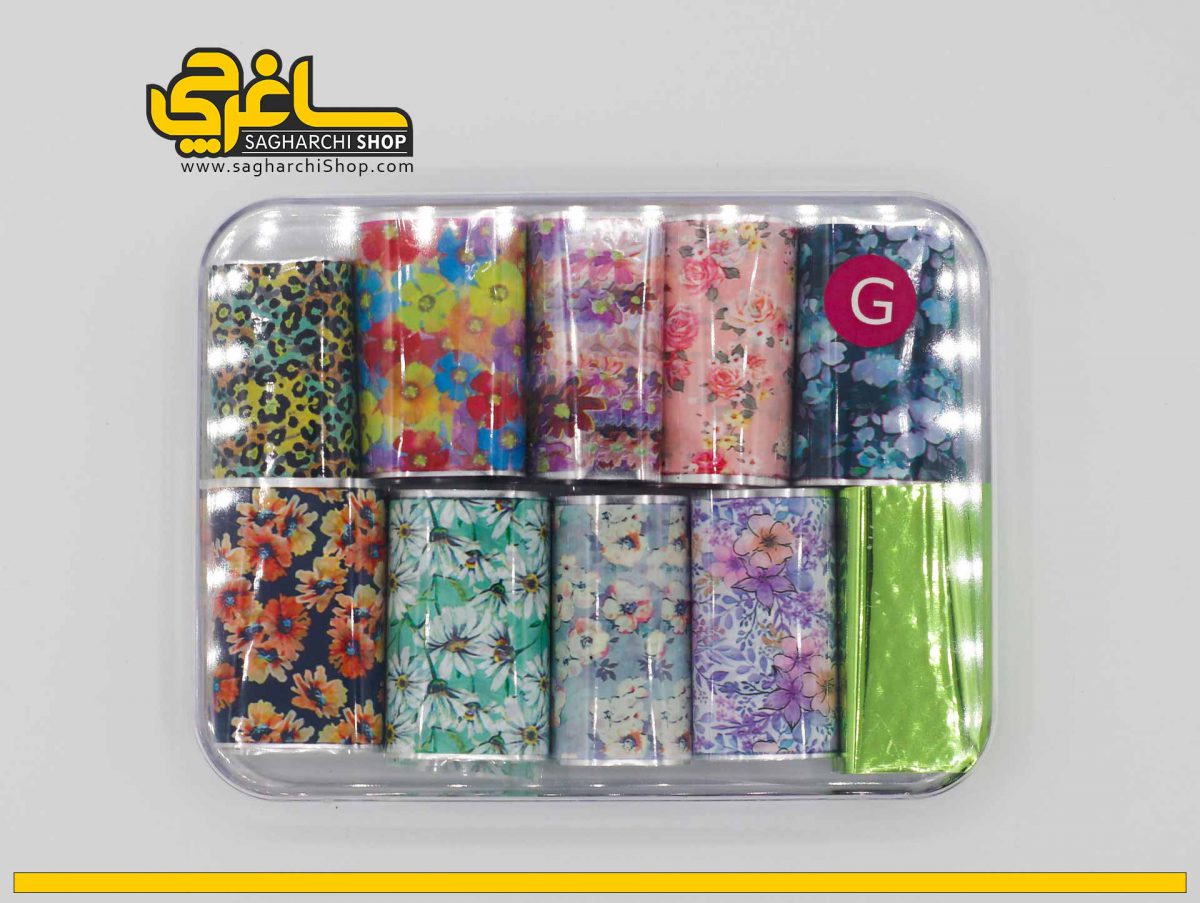 فویل دیزاین جعبه ای کد G فویل دیزاین ناخن کد G یکی از ابزارهای طراحی ناخن است که به وسیله آن میتوانید طراحیهای زیادی انجام دهید. به علاوه، این محصول را میتوانید روی پودر، لاک...