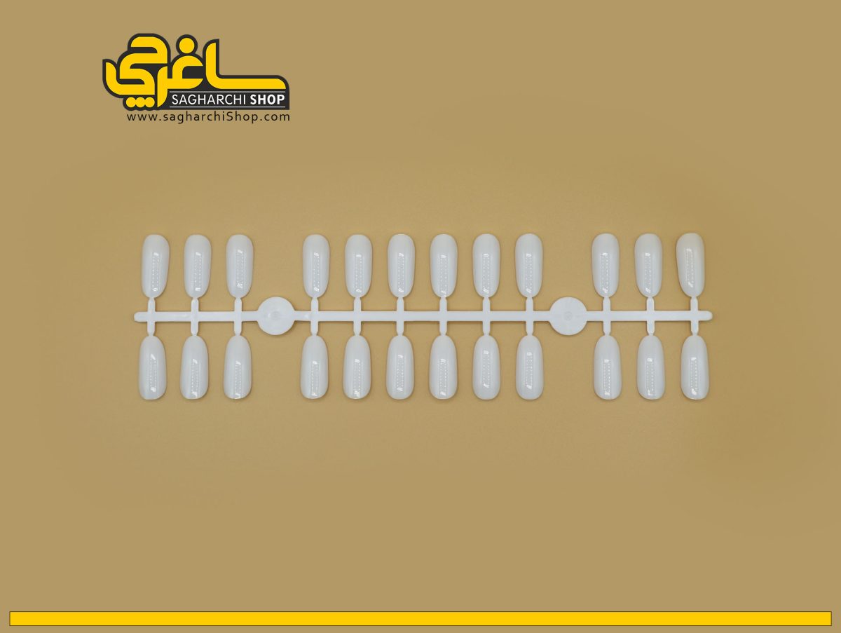 پالت طراحی شاخه ای مدل بیضی رنگ سفید - Image 1