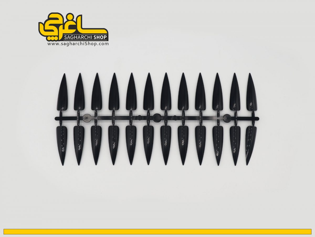 پالت طراحی شاخه ای عددی نوک تیز مشکی