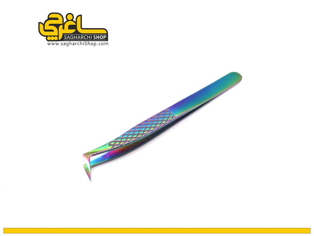 پنس مژه 90 درجه ML هفت رنگ