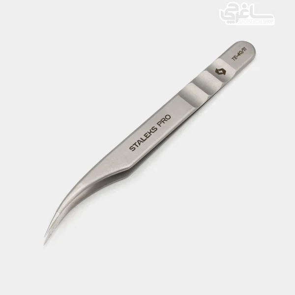 پنس حرفه‌ای مژه برند STALEKS PRO مدل TE-40/11