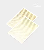 نوار دیزاین منعطف هفت رنگ برای دیزاین روی سطح ناخن مناسب می‌باشد.