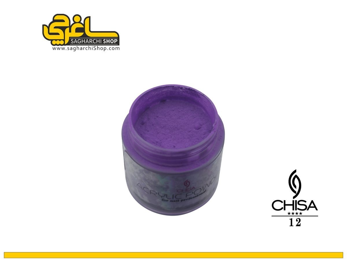پودر رنگی کد 12 چیسا CHISA پودر رنگی کاشت ناخن کد 12 چیسا CHISA - Image 1