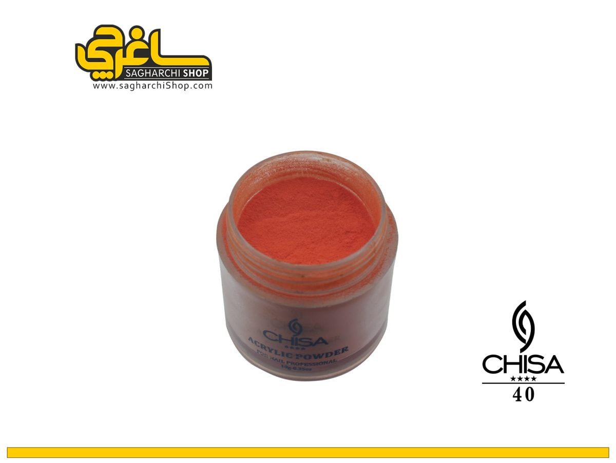 پودر رنگی کد 40 چیسا CHISA پودر رنگی کاشت ناخن کد 40 چیسا CHISA - Image 1
