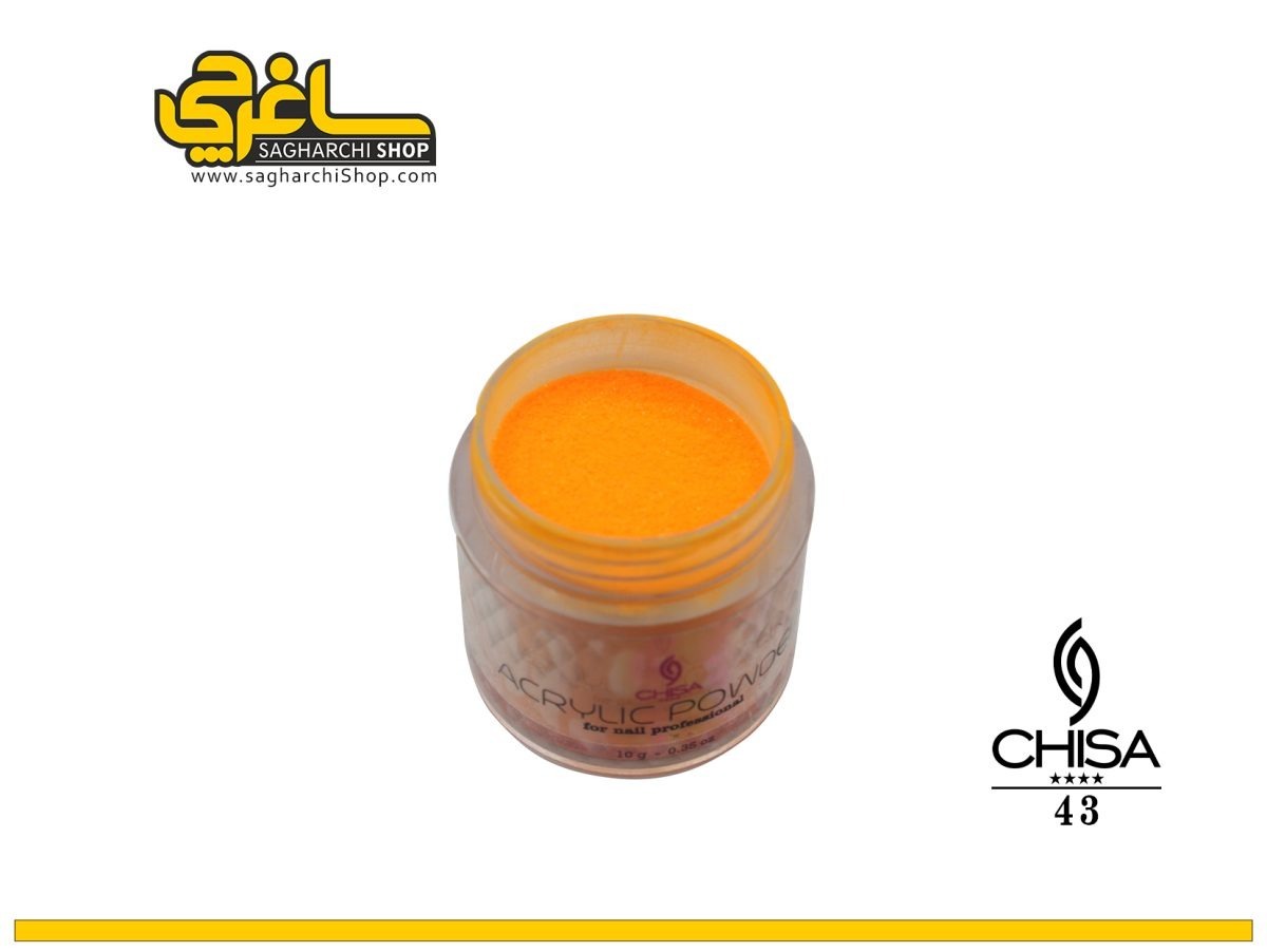 پودر رنگی کد 43 چیسا CHISA پودر رنگی کاشت ناخن کد 43 چیسا CHISA - Image 1