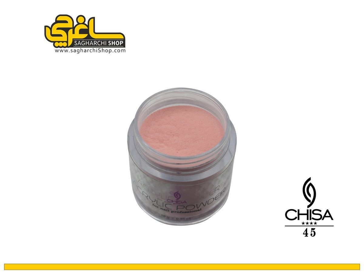 پودر رنگی کد 45 چیسا CHISA پودر رنگی کاشت ناخن کد 45 چیسا CHISA - Image 1