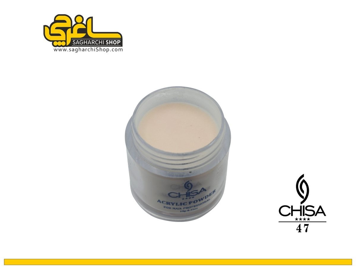 پودر رنگی کد 47 چیسا CHISA پودر رنگی کاشت ناخن کد 47 چیسا CHISA - Image 1