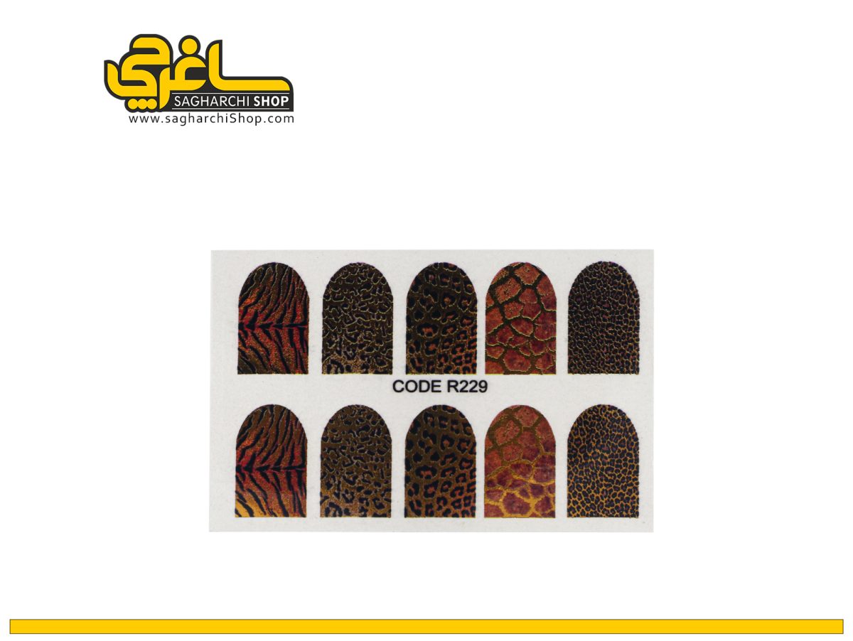 لنز ناخن طلاکوب کد 229 - Image 1