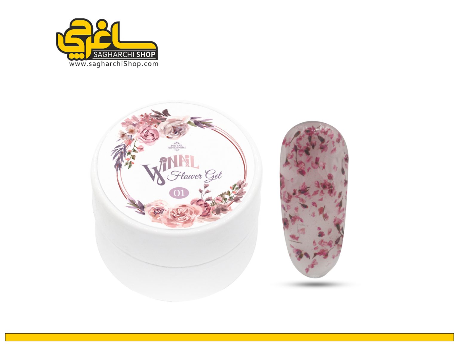 فلاور ژل وینیل Winail 01 ژل گل خشک وینیل Winail Flower Gel تولید کشور استرالیا میباشد.برند Winail از جمله کمپانیهای جدید در عرصه ناخن به حساب میآید...