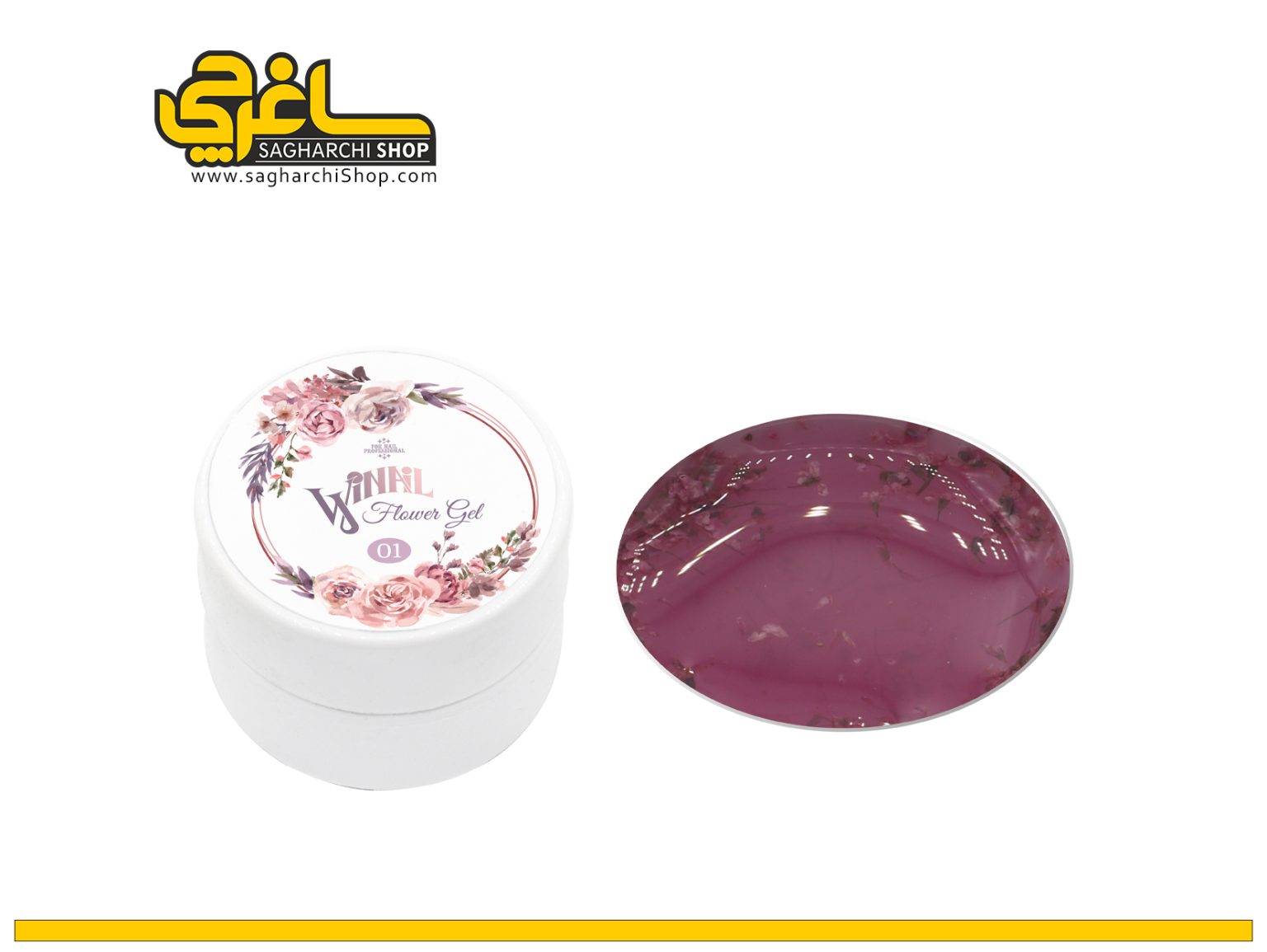 ژل گل خشک (فلاور ژل) وینیل Winail Flower Gel ژل ناخن گل خشک وینیل Winail Flower Gel - Image 2