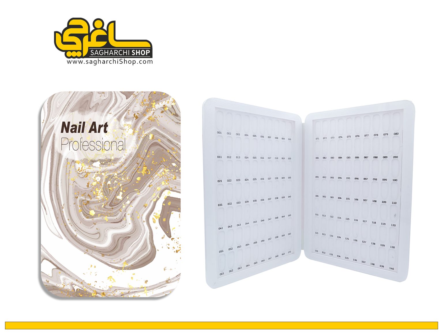 آلبوم ناخن 140 عددی کد3 آلبوم ناخن 140 عددی از جنس پلکسی میباشد که طول عمر بیشتری نسبت به سایر آلبومهای ناخن دارد...