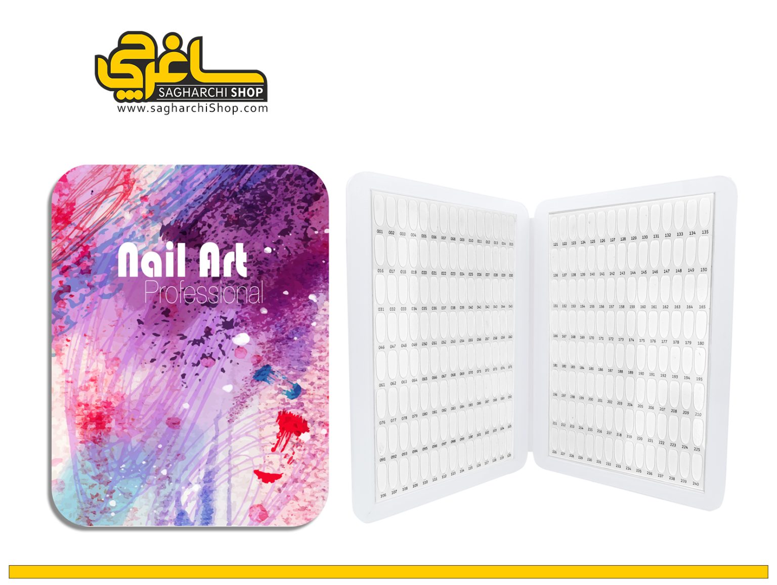 آلبوم ناخن 240 عددی کد 3 آلبوم ناخن 240 عددی از جنس پلکسی میباشد که طول عمر بیشتری نسبت به سایر آلبومهای ناخن دارد...